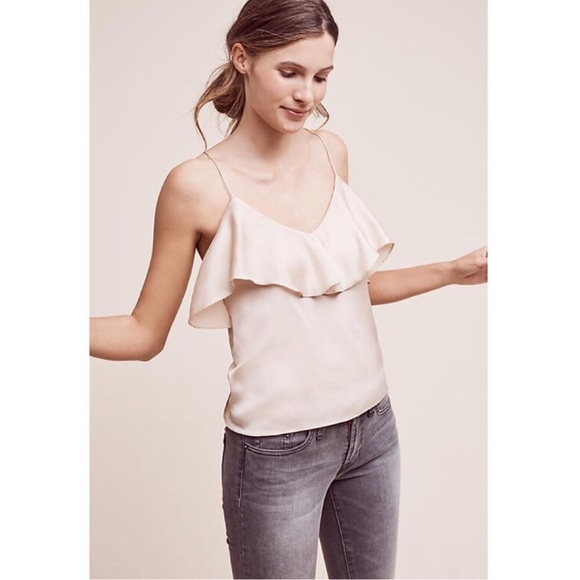 Anthropologie Tops - NEW Anthropologie Harlyn Ruffled Cami Tank